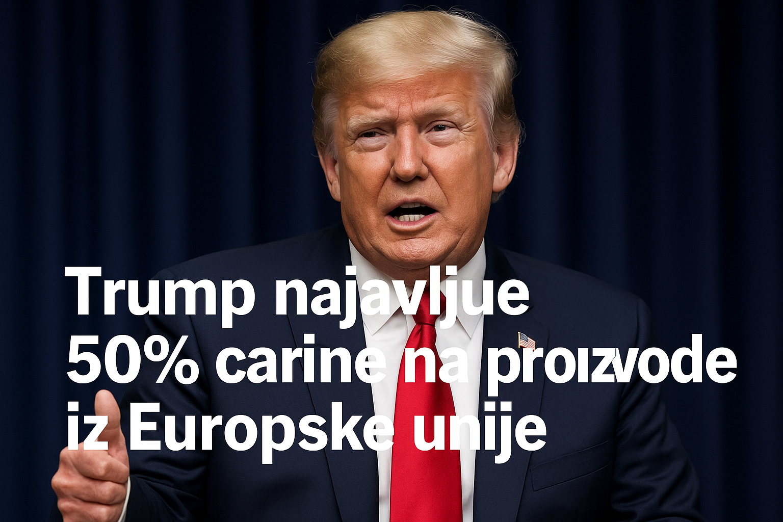 Trump najavljuje 50% carine na proizvode iz Europske unije