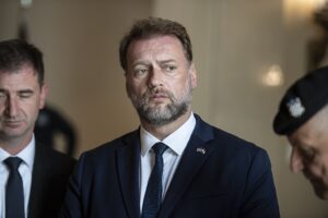 Minister of Defense of Croatia Mario Banožić Participates in a Wreath-Laying Ceremony at the Tomb of the Unknown Soldier on October 18, 2023 04