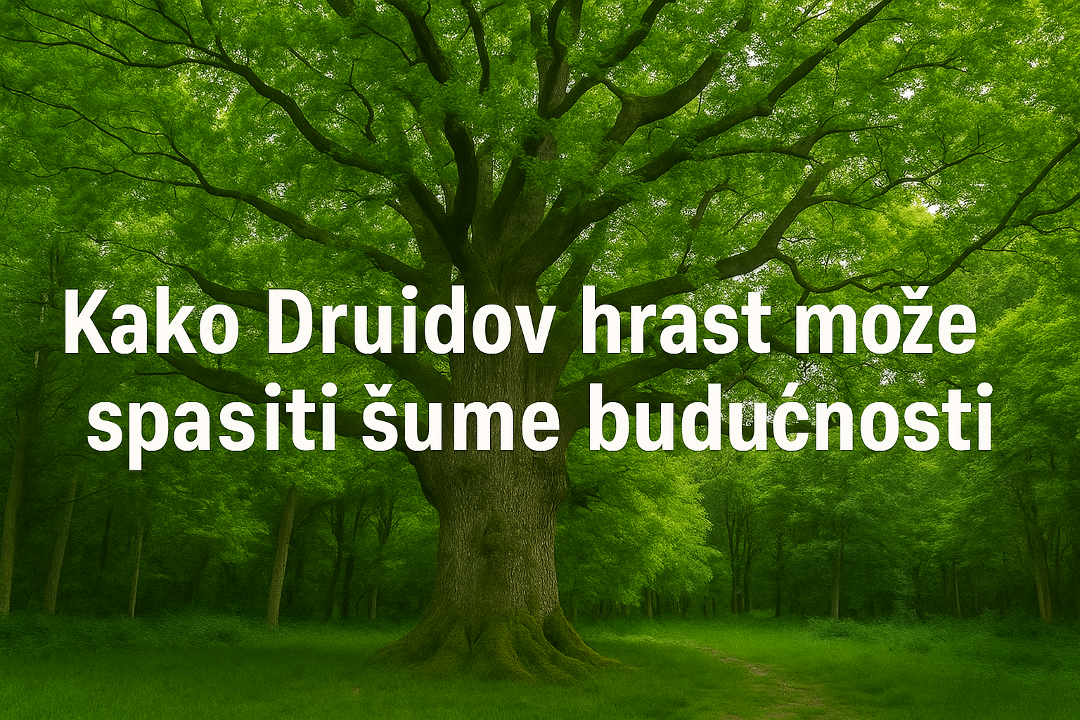 Kako Druidov hrast može spasiti šume budućnosti