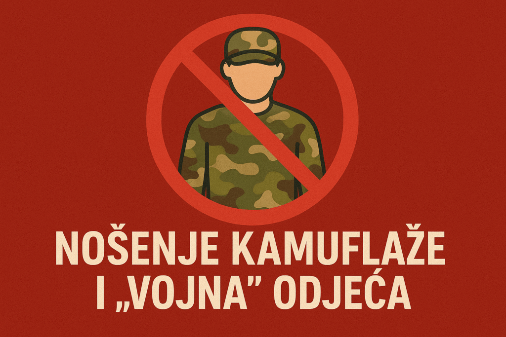 Nosenje kamuflaze i vojna odjeca drzave koje stite uniformu