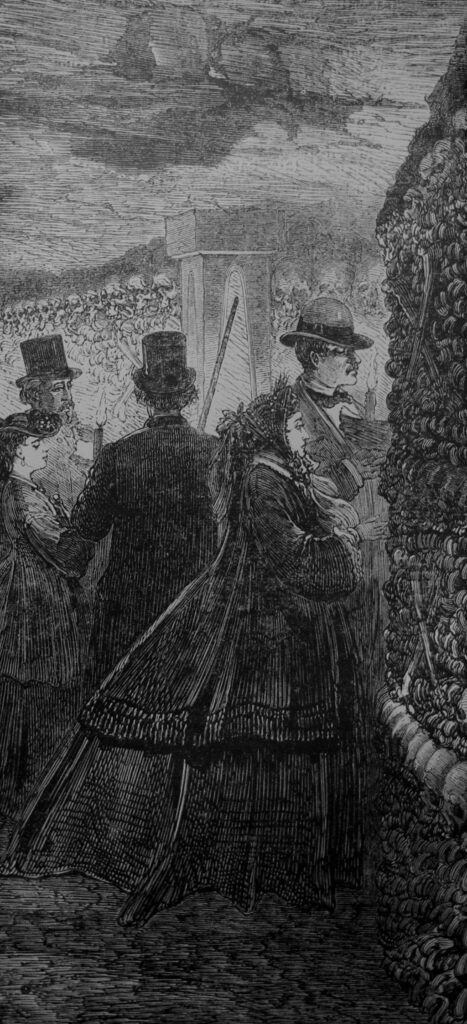Posjetitelji istražuju pariške katakombe oko 1860. godine - Jules Férat, Public domain, via Wikimedia Commons