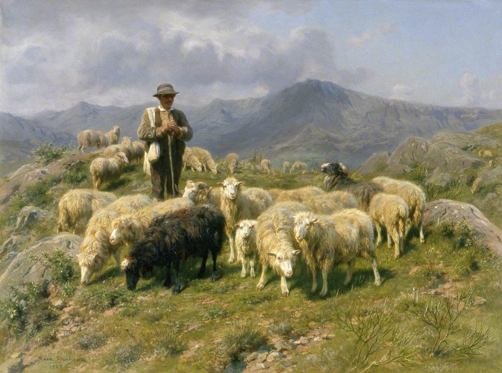 Pyrenees Shepherd Sheep Mountains Sir - Rosa Bonheur, Public Domain, Via Wikimedia Commons