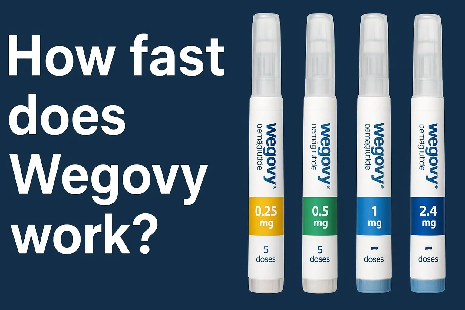 How fast does wegovy work A timeline of weight loss