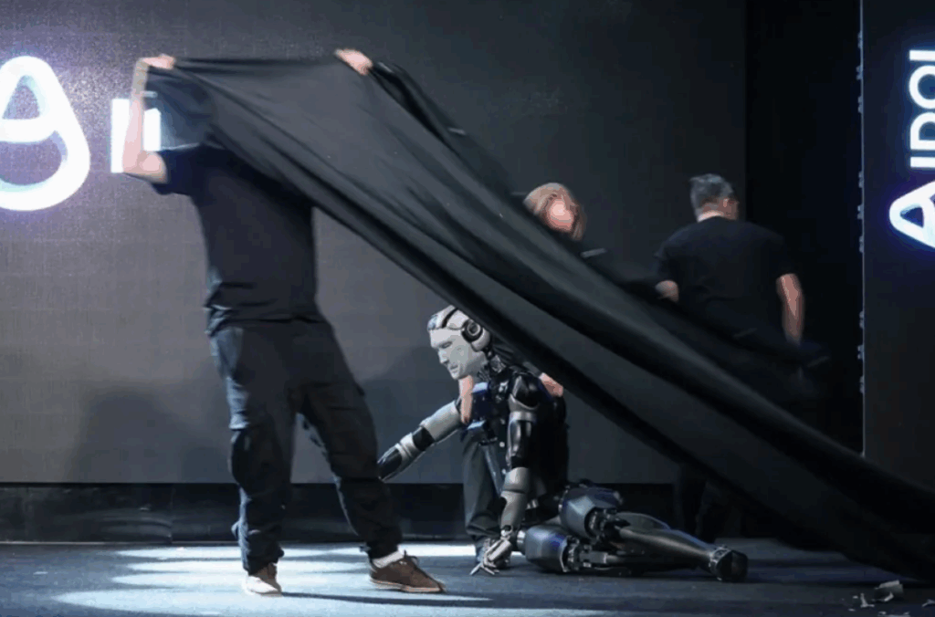 Russia’s First AI Humanoid Robot AIdol Falls Flat in Moscow Demo