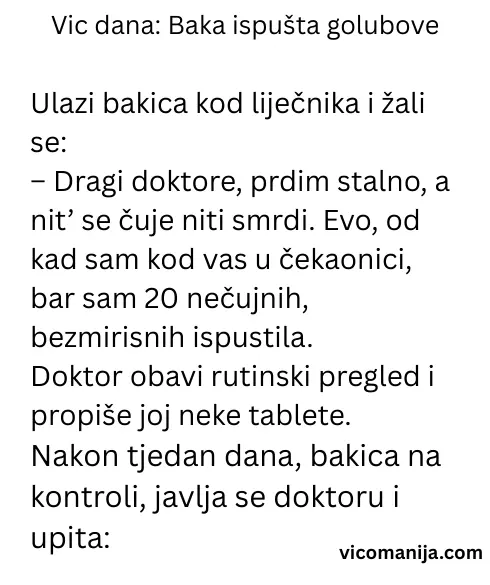 Vic dana Baka ispušta golubove