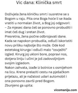 Vic dana Klinička smrt