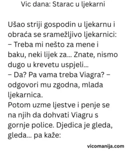 Vic dana Starac u ljekarni