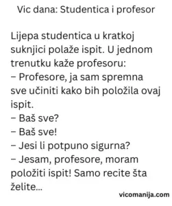 Vic dana Studentica i profesor