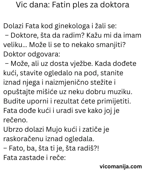 Vic dana Fatin ples za doktora