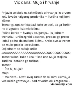 Vic dana Mujo i hrvanje
